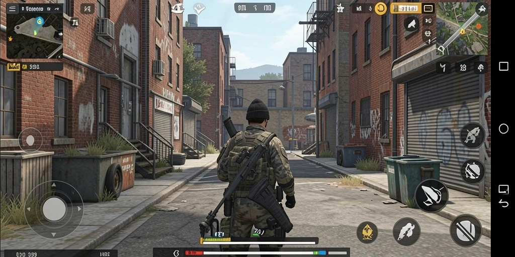 Tampilan grafis yang memukau dalam game.